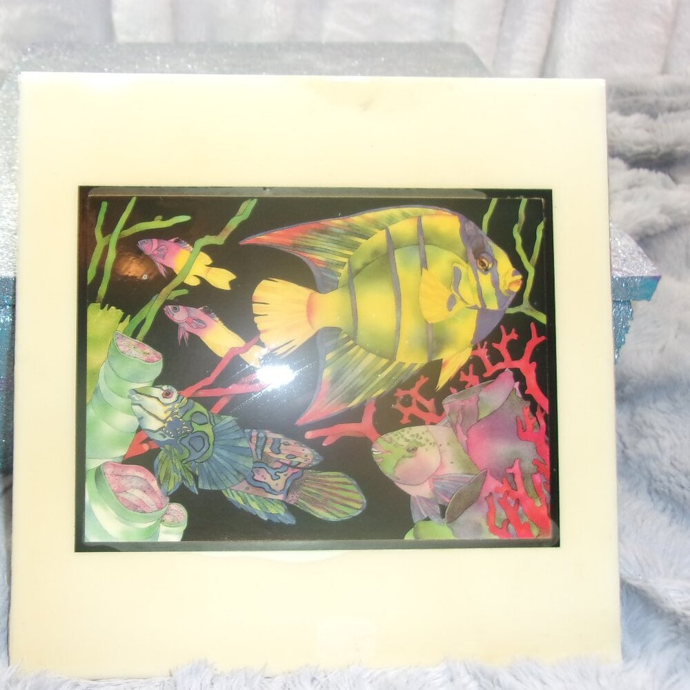 H-172 DECORATIVE CERAMIC TILE ART BY BARBARA WALLACE